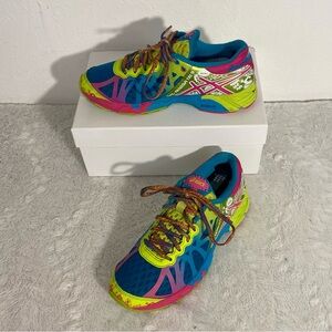 Asics Gel-Noosa Tri 9 Running Shoes Women’s Size 6 Capri Blue Raspberry Lime